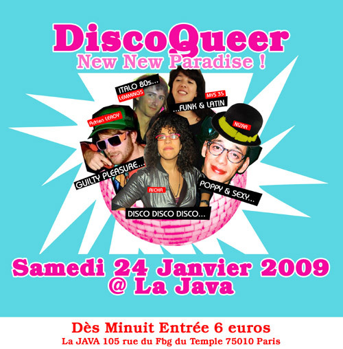 I'm back ! Prochaine soirée, la Discoqueer de Madame Disco aka Aïcha + Tropicalia #3