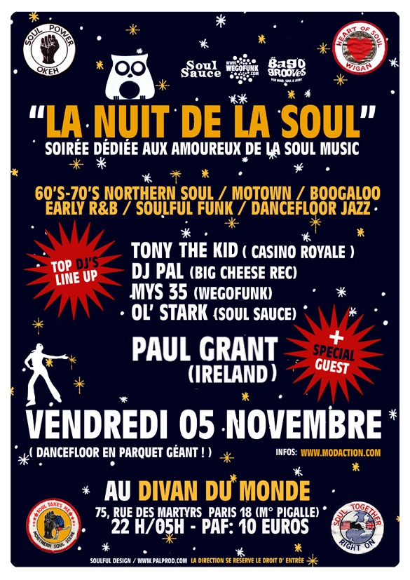 La nuit de la Soul au Divan du Monde La nuit de la Soul au Divan du Monde