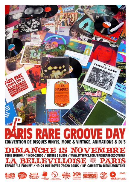 Paris Rare Groove Day #8 - Dimanche 15 Novembre à Paris Paris Rare Groove Day #8 - Dimanche 15 Novembre à Paris