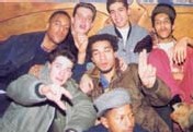 1991: Izo, Crazy B, Cut Killer, Big Red, Faster Jay, Jean-Manuel(Dj Juan) et Doc Phil, championnat de France DMC au Palace (Paris)_Source : DJ mix, Septembre 2001