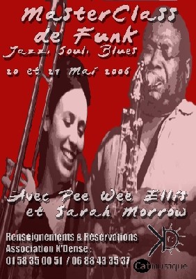 Masterclasse avec PeeWee Ellis & Sarah Morrow les 20 & 21 Mai à Paris