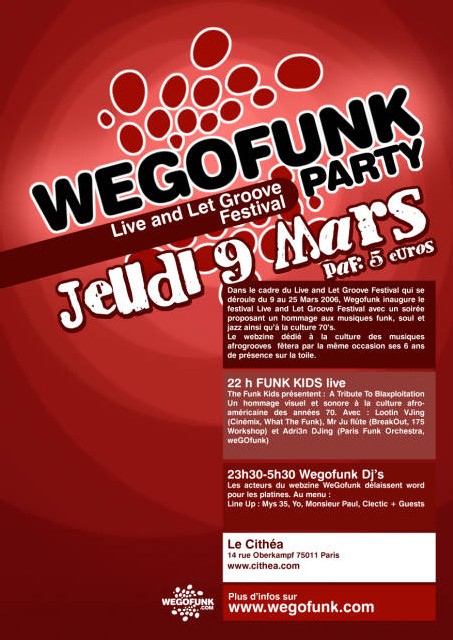 WEGOFUNK PARTY Jeudi 9 Mars 2006