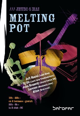 Melting Pot - Jeudi 4 mai Apéro en Terrasse + Club - Batofar (Paris)