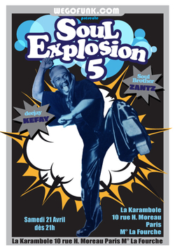 Soirée Soul Explosion #5  à La Karambole, le 21 avril 2012 (Disquaire Day)