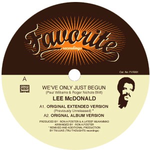 Lee Mc Donald - We've Only Just Begun