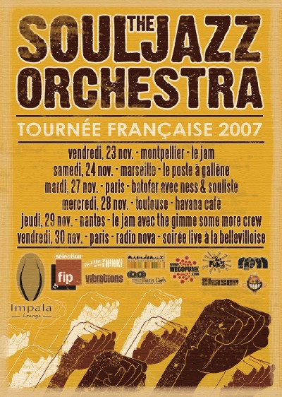 Tournée de The Souljazz Orchestra Tournée de The Souljazz Orchestra