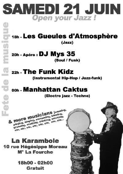 The Funk Kidz (live) & Mys35 (DJ) fêtent la musique à Paris 18ème The Funk Kidz (live) & Mys35 (DJ) fêtent la musique à Paris 18ème